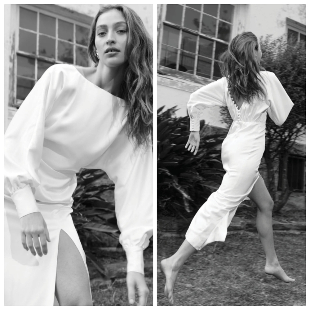 New Friend of Audrey Provence Love Full Sleeve White Wedding Gown NWT Size 8